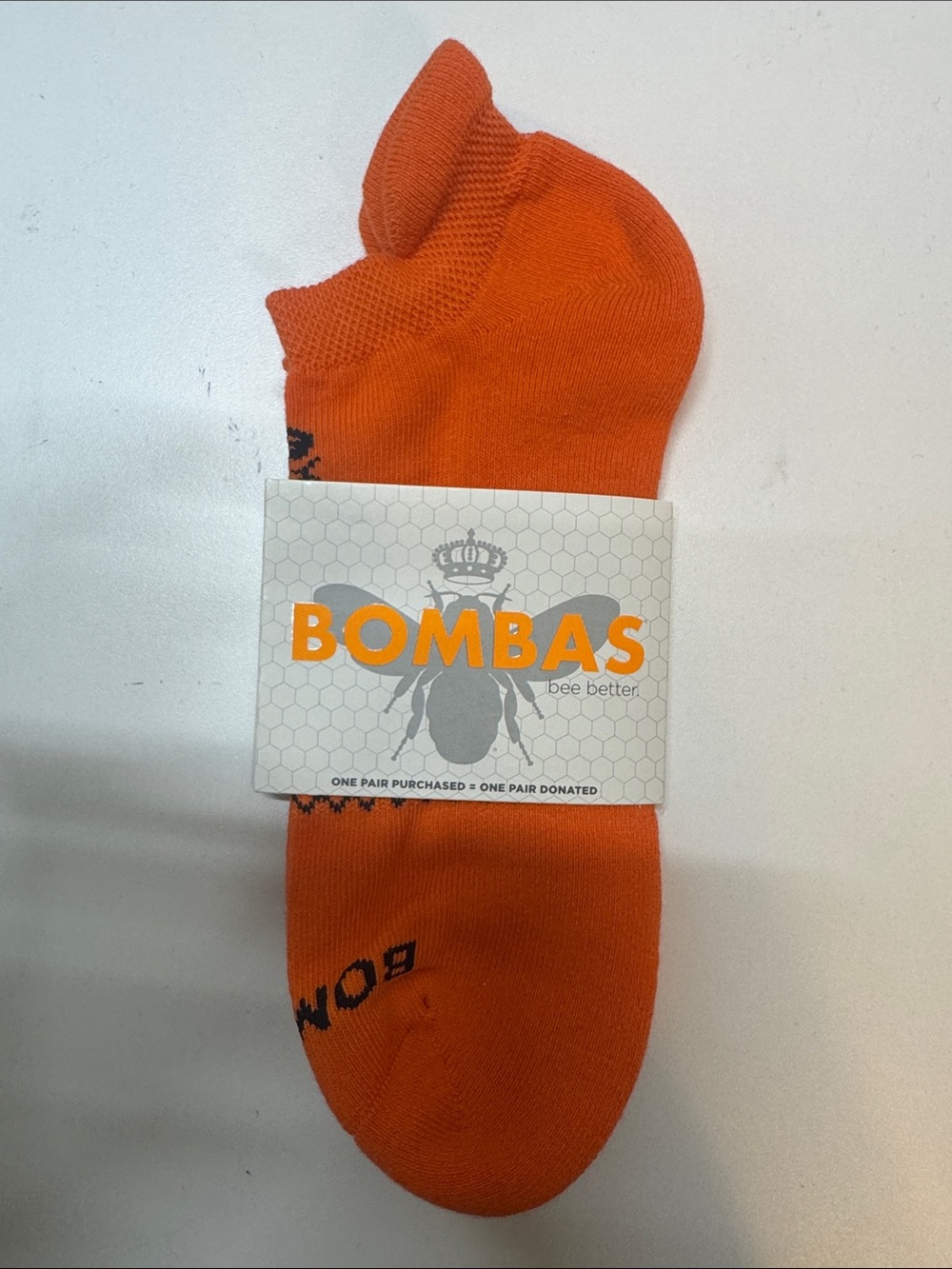 Bombas low-cut Athletic Socks in Bright Orange